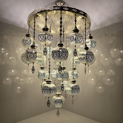 Stylish Moroccan Ceiling Light Fixture | Boho Hanging Pendant Lamp for Cozy Home Interiors