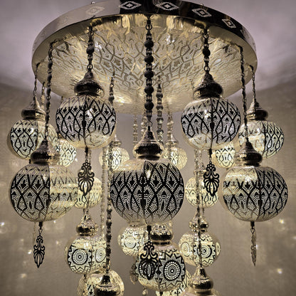 Stylish Moroccan Ceiling Light Fixture | Boho Hanging Pendant Lamp for Cozy Home Interiors