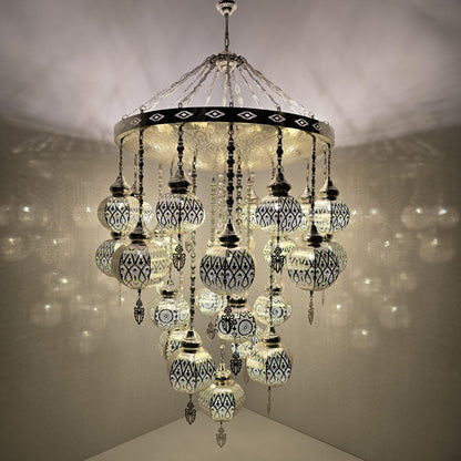 Stylish Moroccan Ceiling Light Fixture | Boho Hanging Pendant Lamp for Cozy Home Interiors
