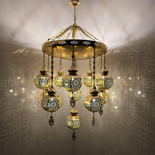 Moroccan Dome Shaped Chandelier | Handmade Pendant Light for Hallway & Entryway
