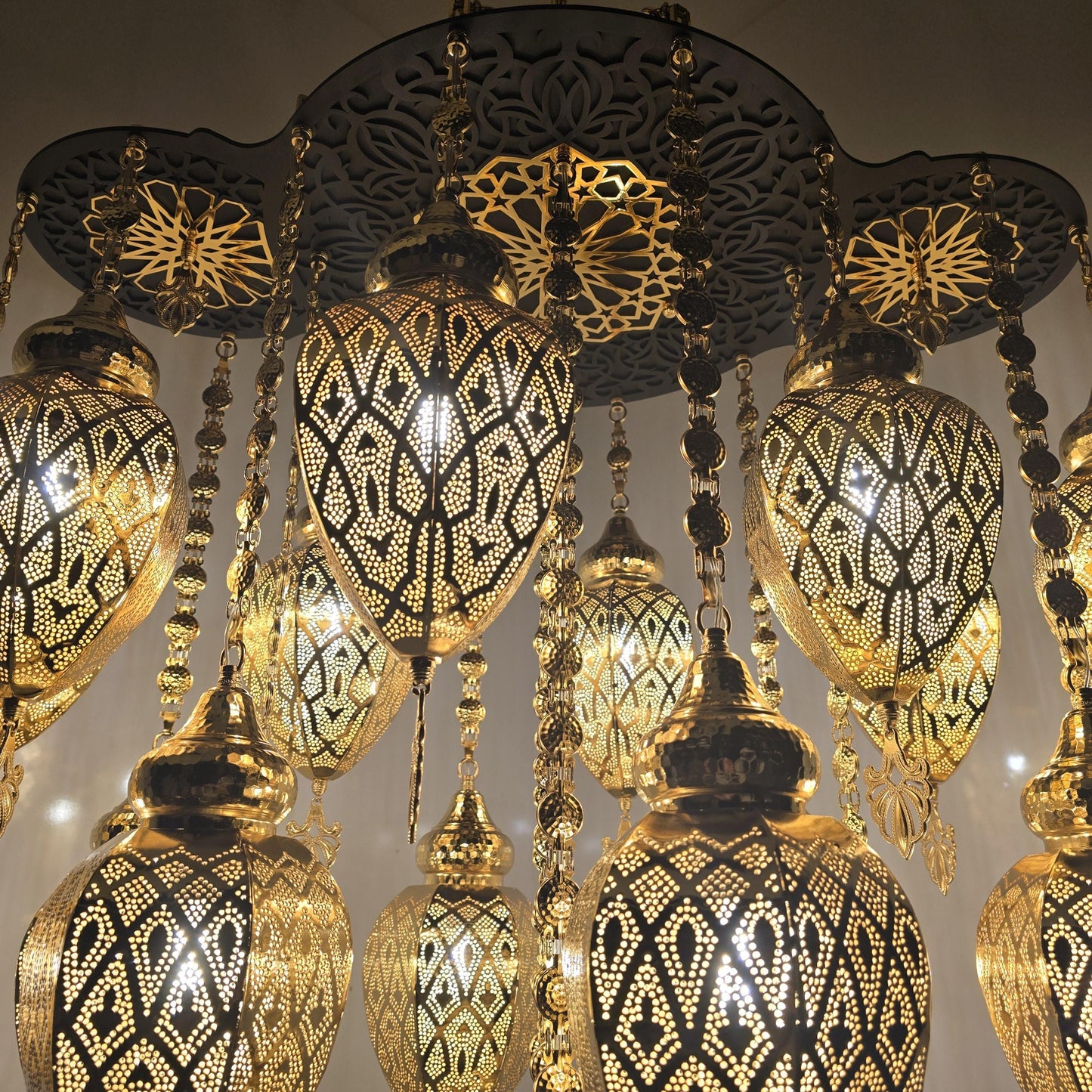 Handmade Moroccan Hanging Pendant Lamp | Boho Dome Ceiling Light Fixture